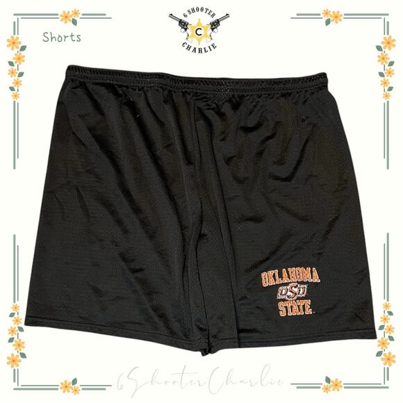 Vintage Soffe Oklahoma State Mens 2XL Black Basketball Shorts Graphic Print OSU - Picture 1 of 5
